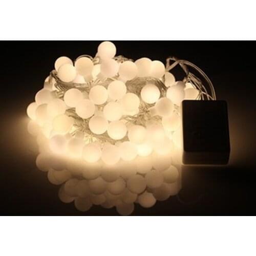 10/20/30/50/100M LED Ball String Lights Christmas Bulb Fairy Garlands Outdoor for Holiday Wedding Home New Years Decor Lamp