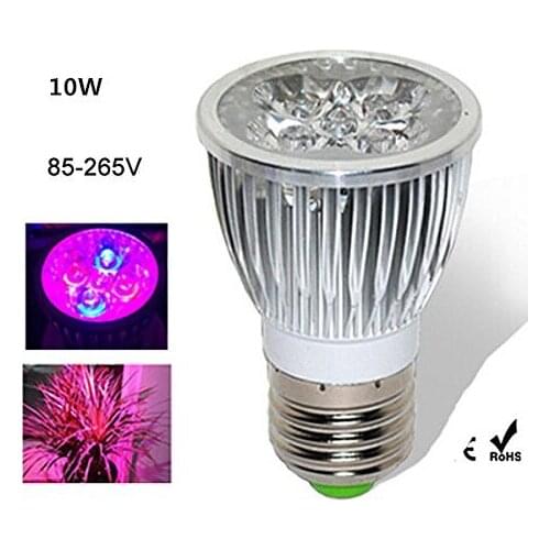 10pcs LED Plant Grow Light Bulb 10W Growing Lamp E27 Indoor Hydroponic Aquatic Garden Greenhouse Medical Plants Vegetables Herbs
