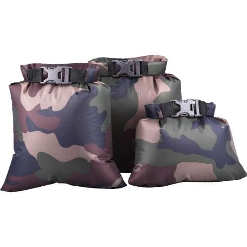 High Quality Set of 3Pcs Ultralight Nylon Waterproof Roll Top Dry Bag for Beach Kayak Drifting Water Sports Rowing Boats Accesso