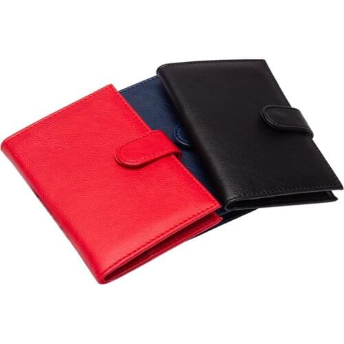 High Quality Pu Leather Passport Cover Passport Case Passport Card Holder With Hasp Passport Holder Drop Shipping