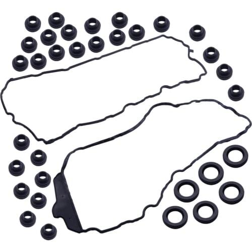 1Set Car Valve Cover Gasket Accessory Rubber Black Fit For Buick Cadillac Chevrolet GMC Saturn SAAB VS 50808 R VS50808R VS50502