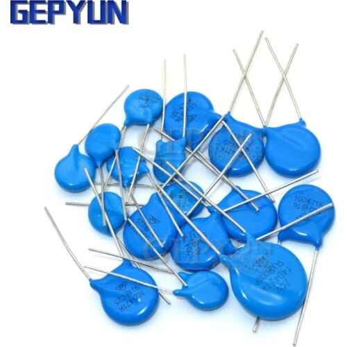 10PCS Piezoresistor Varistor 7D 10D 14D 7D180K 7D220K 10D270K 10D330K 14D471K 14D220K 7D431K 10D621K 10D561K Resistor Gepyun
