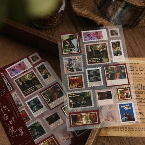 2sheets Gilding Kawaii Stickers Korean Decor Phone Sticker Diary Scrapbooking School Supplies Cute Stationery