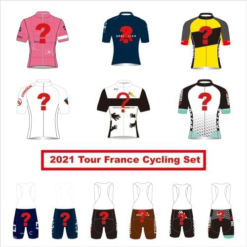 2021 Cycling Jersey Set Road Bike Tour France Pro Team Cycling Clothing Kit Bicycle Bib Shorts MTB Ropa Ciclismo Maillot