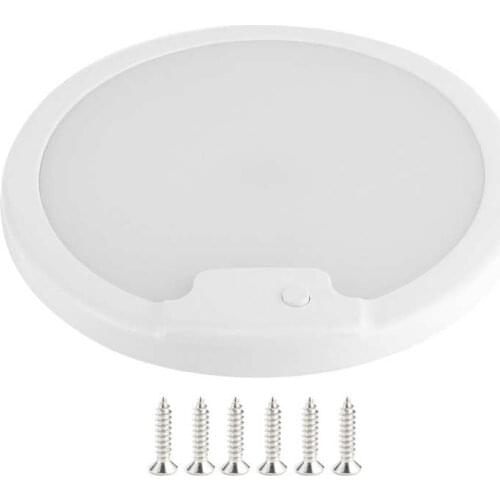 RV Accessories rv styling Universal Ceiling Light Ultra‑Thin 12V 24V LED Roof Dome Lamp for Caravan RV Interior rv caravan