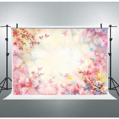 BEIPOTO Spring pink fantasy flower wall backdrop for newborn photography props girl portrait photo background studio photo shoot