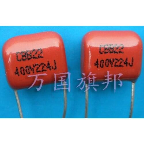Free Delivery. CBB22 metallized polypropylene film capacitor is 400 v 224 0.22 uF