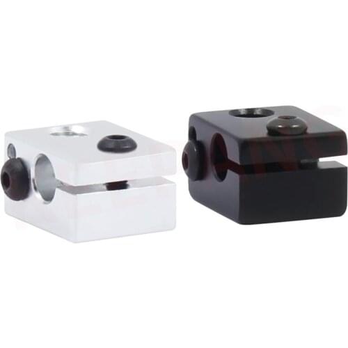 2pcs New Version e3d V5 V6 Volcano Heated Block 20*16*12MM M6 for J-head Hotend Bowden/Direct Extruder Reprap 3D Printer Parts