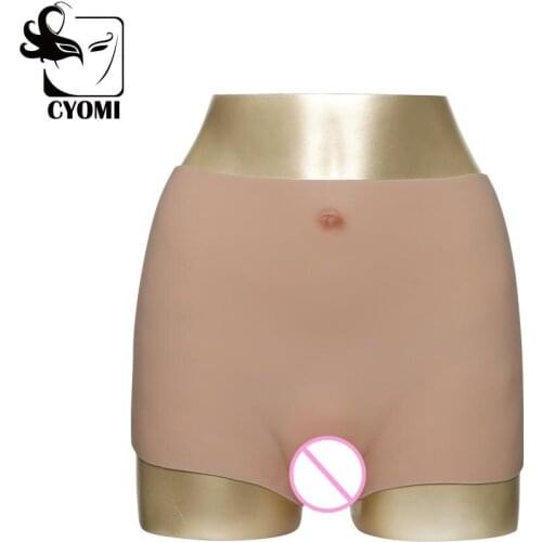 CYOMI Waist 67cm the first generation of silicone vagina pantys crossdressing silicone boxers pussy with urination tube
