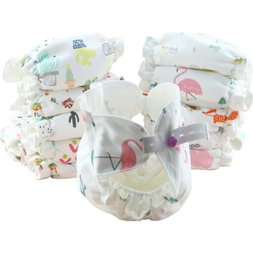 Baby detachable diaper cotton soft reusable washable newborn products infant Absorbable diapers Cloth Diaper Adjustable Nappies