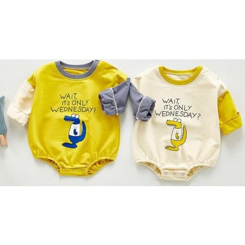 New 0-3Yrs Newborn Boys Cartoon Jumpsuits Clothes Spring Autumn Baby Boys Rompers Long Sleeve Children Rompers