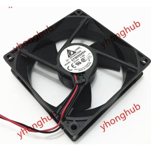 Delta Electronics EFB0924SH DC 24V 0.38A 92x92x25mm 2-wire Server Cooling Fan
