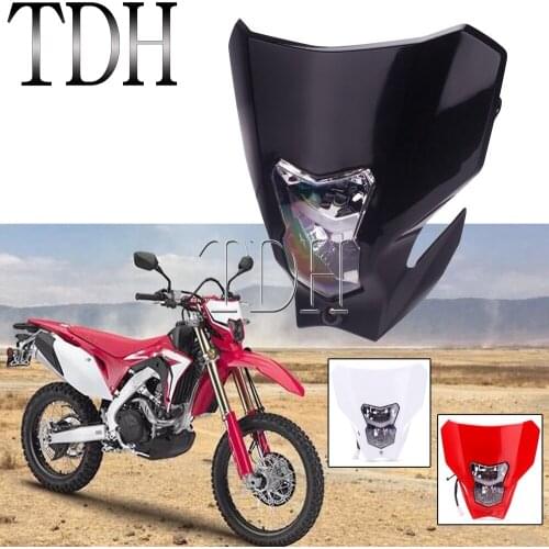 Dirt Bike Off Road Enduro H7 LED E13 Headlight Headlamp HI/LO Beam Head Light Lamp For Honda CRF250R CRF450R CRF450L CRF450XR
