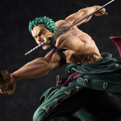 18cm One Piece Anime Figure New World Roronoa Zoro Action Figure Roronoa Zoro 3000 World Figurine Collectible Model Doll Toys