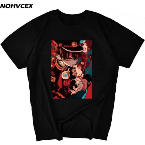 Toilet-bound Hanako-kun T-Shirt Anime Jibaku Shounen Summer Mens Short Sleeve Tops Cotton Tees