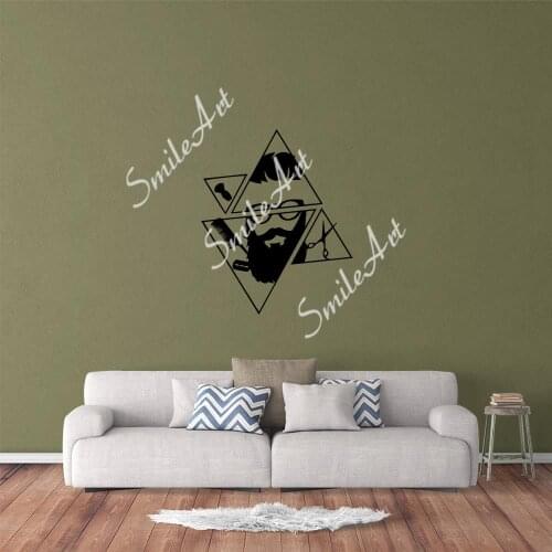 Hot Haircut Home Decorations Pvc Decal For Kids Rooms Decoration Mural Custom