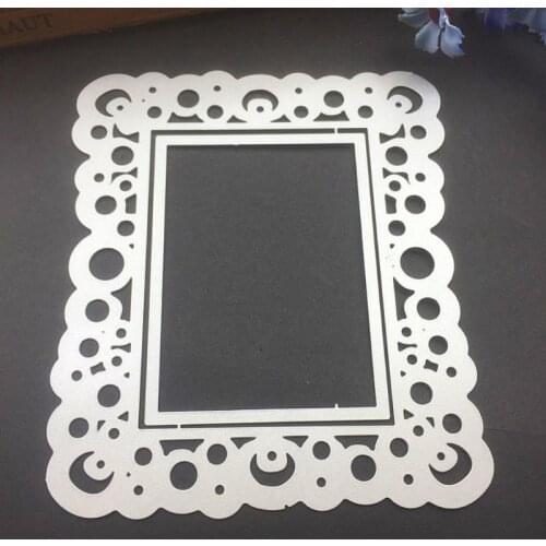 Lace Frame Metal Cutting Dies Stencil DIY Scrapbooking Album Stamp Paper Card Embossing Decor Craft M17D