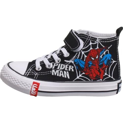Disney 2021 childrens cartoon spiderman boys and girls casual shoes student running shoes fashion breathable canvas shoes TT205