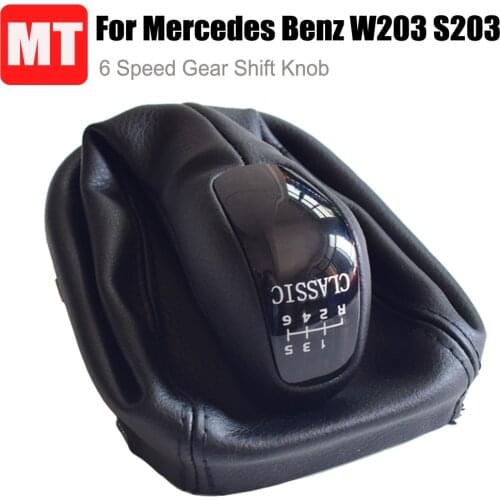 Fit For Mercedes-Benz C Class W203 S203 AVANTGARDE CLASSIC ELEGANCE MT Gear Shift Knob Lever HandBall With Gaiter Boot Cover