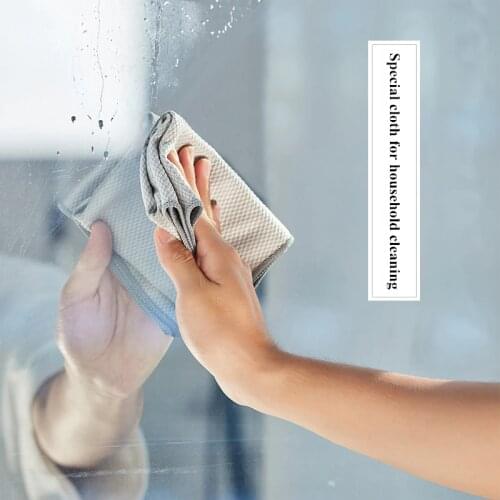 Microfiber glass cleaning towel, mirror cleaning cloth,cleaning towel, wipe glass cloth,no trace, no lint,Fish scale texture rag