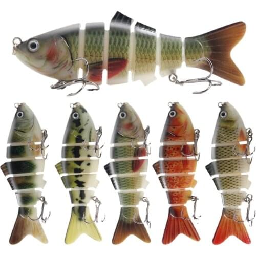 Lure bait cross-border plastic multi-segment hard bait five colors more than six fish 10cm20g sea fishing simulation fake bait