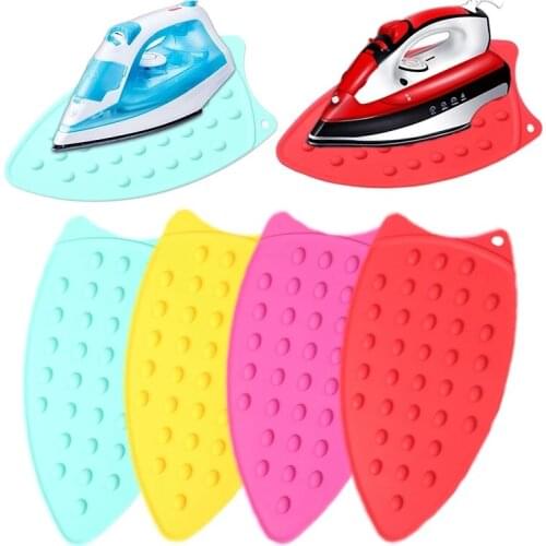 Silicone Waterproof Iron Hot Protection Rest Pad Mat Safe Surface Iron Stand Mat Rest Ironing Pad Colorful Insulation Boards