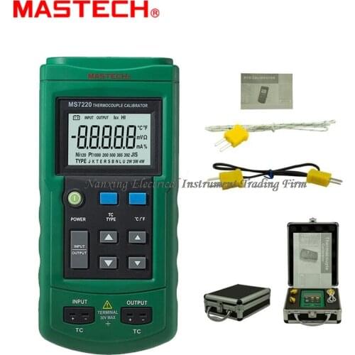 MASTECH MS7220 Professional Thermocouple Simulator Calibrator Tester Meter Thermocouple Measurement/Simulation Simulate