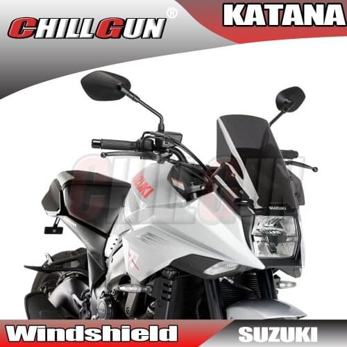 Motorcycle Sports Windshield Viser Visor WindScreen Wind Deflector For SUZUKI KATANA GSXS1000 2019 2020 2021 Katana GSX-S 1000