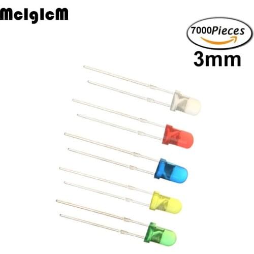 MCIGICM 7000pcs led 3mm diode