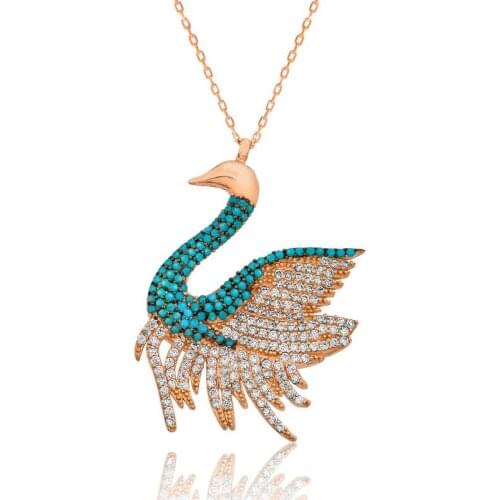 Tevuli 925 Sterling Silver Swan Lady Necklace
