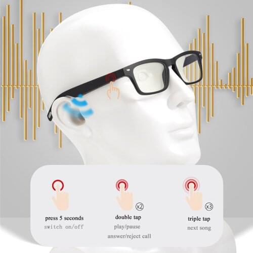 SMART EYEWEAR Bluetooth 5.0 Anti-Blue Light Glasses Touch Wireless Stereo Music With HD Mic Surround Sound Sports Glasses