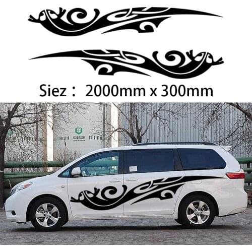 2x 2m Caravan Motorhome Camper Van Vinyl Graphics Stickers Decals Vito Transit one for each side