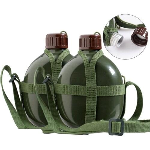 Retro style military aluminum kettle during World War II Water Bottles capacity 1.2L