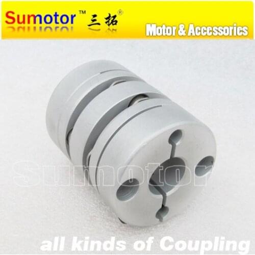 CNC parts OD40mm L48mm Bore 8mm 10mm 12mm 12.7mm 14mm 15mm 16mm 18mm servo stepper motor flexible double diaphragm shaft Coupler