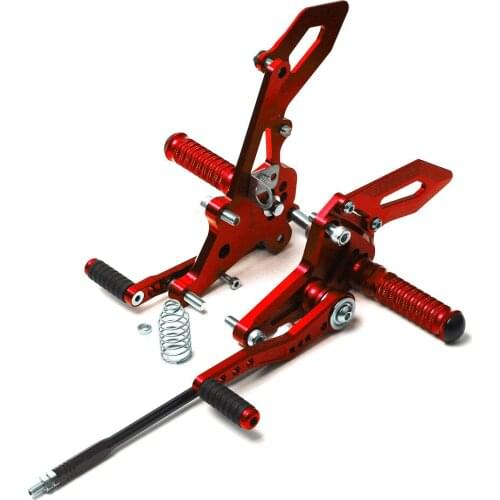 1 Set Motorcycle Accessories Rear Foot Pegs Adjustable rest Shift Lever Brake Pedal s For KAWASAKI Z125