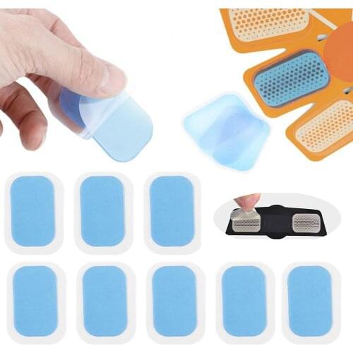 10/50pcs Abs Trainer Replacement Gel Sheet Abdominal Toning Belt Muscle Toner EMS AB Trainer Waist Trimmer BeltFitness Equipment
