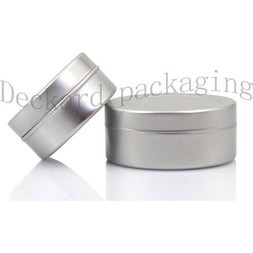 100pcs 20g Empty Aluminum Cosmetic Jar 45*19*0.3MM Container 20ml Straight Cap Makeup Container Case Tea Box Factory Wholesale