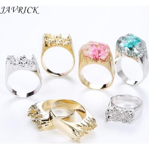 3 Pcs/set UV Crystal Epoxy DIY Ring Silicone Mold Broken Mountain Modeling Creative Handmade Material