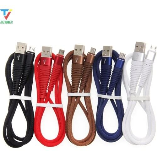 300pcs/lot 1M/2M/3M Mermaid Data Cable Nylon Braided USB Data Charging For 8pin iPhone 5pin Micro Type-C wholesale cheap