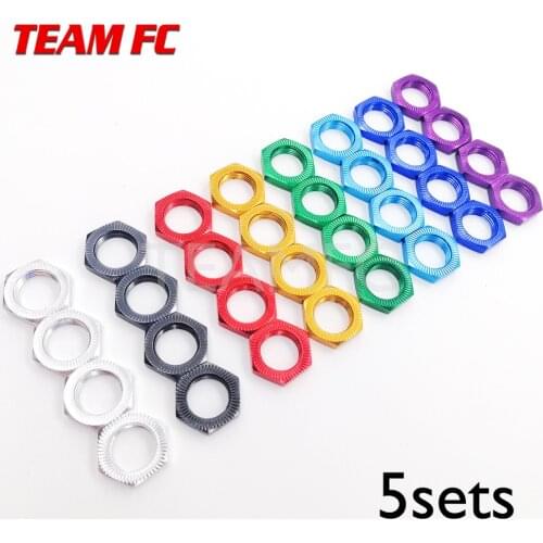 5sets free shipping 17mm Wheel Hex Adapter Nut Thread Pitch 1.25mm For 1/8 RC Model Car Upgraded Hop-Up Parts HSP