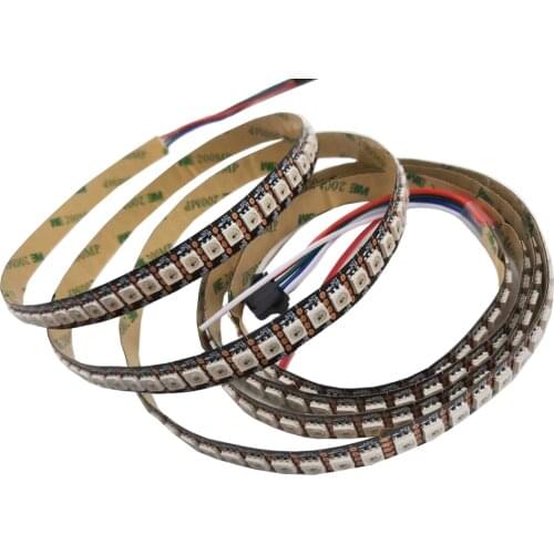 5m/roll WS2815 DC12V (WS2812B/WS2813) RGB LED Pixels Strip Light Individually Addressable LED Dual-Signal 30/60/144 Pixels/Led/m