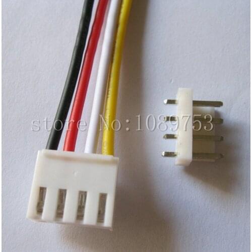 50 pcs VH3.96 3.96mm 4 Pin Female & Male Pin Connector 22AWG 200mm Leads Cable
