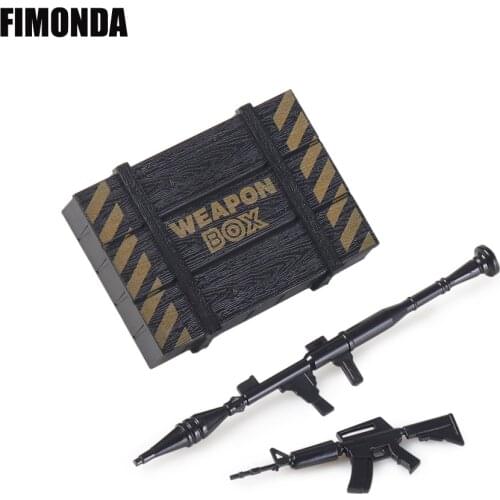 1/10 Scale Accessories Mini Rifle RPG-7 Weapons Box for 1:10 RC Crawler TRX4 D90 TF2 SCX10 CC01 Simulation Decoration Toy