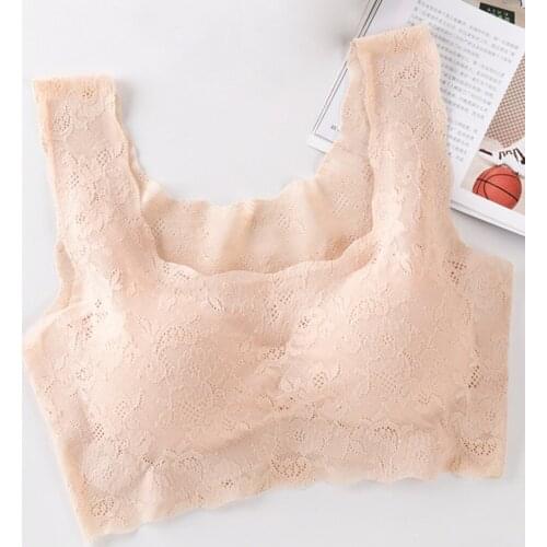 Sexy Wireless Bralette For Women Max Support Air Permeable Rose Floral Bra Seamless Lace Bra Underwear Sexy Push up Brassiere *W