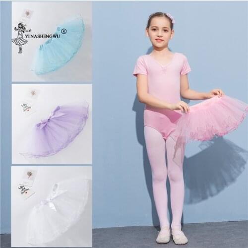 Kids Ballet Skirts Girls Bowknot Tutu Skirt Children Ballet Pettiskirt Baby Skirts Princess Tulle Party Dances Short Skirts
