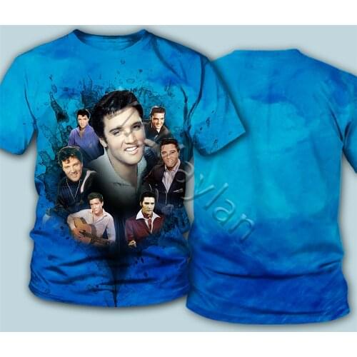 The King Elvis Presley 3D Printed Tee T shirt Men/women Rock Streetwear Tshirt Man Modis Clothes poleras hombre Hiphop Tops SS-1