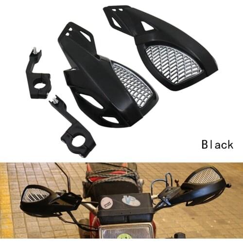 24CM Dirt Bike ATV MX Motocross Motorcycle Hand Guards Handguards With Mount Kit Black Red Plastic Mounting Hardware