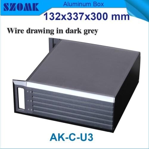 1 piece 3 U chassis Power amplifier aluminum junction rack box rack aluminum cabinet 19 inch rack 113x287x270mm