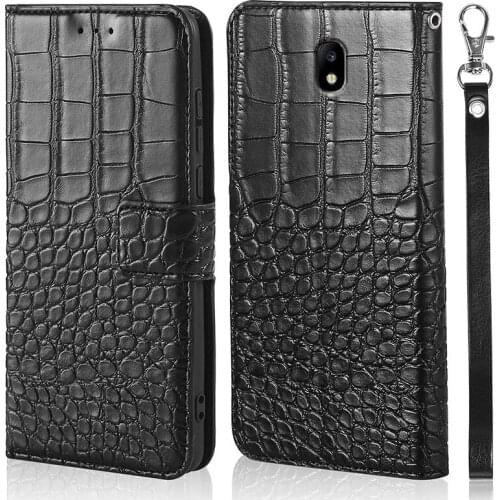 Leather Soft Case for Samsung Galaxy J7 2017 J730F J730 Eurasia Edition J7 pro crocodile grain Flip Wallet TPU magnet Cover