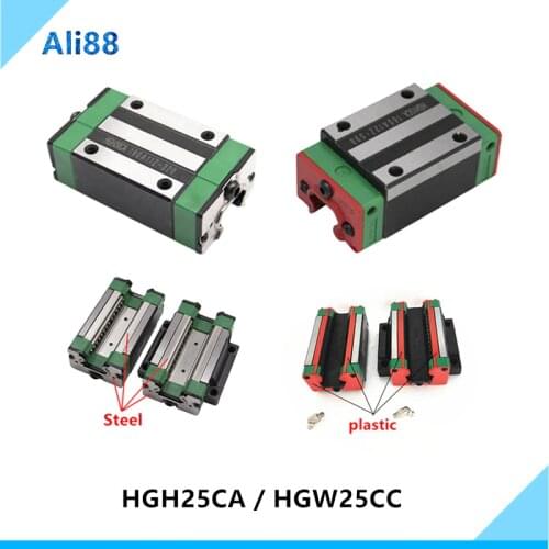 Linear bearing HGH25CA HGW25CC slider block HIWIN same size match use HGR25 linear guide for linear rail CNC diy parts